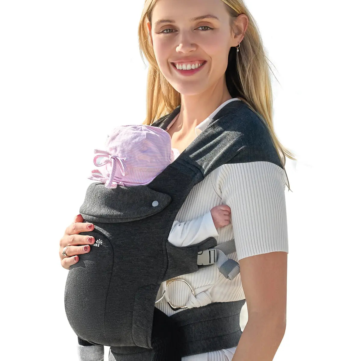 Grownsy Baby Carrier, Cozy Baby Wraps Carrier, Ergonomic Baby Carrier Newborn to Toddler with Head Support./019