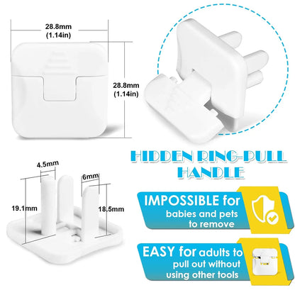 Outlet Covers 38-Pack White Child Proof Electrical Protector Safety Improved Baby Safety Plug Covers