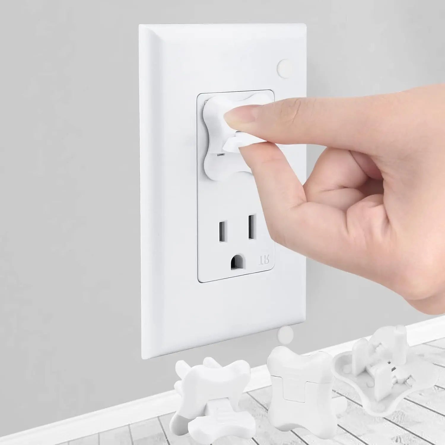 Outlet Covers 38-Pack White Child Proof Electrical Protector Safety Improved Baby Safety Plug Covers